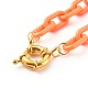 ABS Plastic Cable Chain Necklaces NJEW-JN03478-3