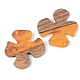Colgantes de resina y madera de nogal RESI-S389-052B-A01-2