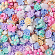 Craftdady 700Pcs 7 Styles Opaque Resin Cabochons CRES-CD0001-07-4