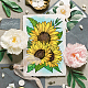GLOBLELAND Sunflower Background Clear Stamps Flowers Background Silicone Clear Stamp Seals for Cards Making DIY Scrapbooking Photo Journal Album Decoration DIY-WH0167-56-1157-2
