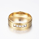 304 Stainless Steel Couple Rings RJEW-P057-33-7-6