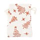 クリスマステーマの綿生地布バッグ  巾着袋  クリスマスパーティースナックギフトオーナメント用  混合模様  14x10cm ABAG-H104-B-2