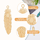 DICOSMETIC 18Pcs 3 Colors 201 Stainless Steel Pendant Settings for Enamel STAS-DC0013-47-3