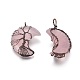 Natural Rose Quartz Tree of Life Wire Wrapped Pendants G-L520-E01-R-NF-2