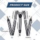 GORGECRAFT Y Shaped Suspenders Clothing Accessories Wedding Sets Adjustable Brace Polyester Elastic AJEW-WH0258-293C-2