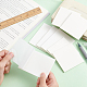 NBEADS 400 Sheets Transparent Sticky Notes Pad Memo DIY-NB0006-63-3