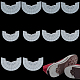 Ph pandahall 5 ペア靴かかとプロテクター  5 サイズ白滑り止めゴム靴パッドグリップ粘着ソールドラッグパッド修理プレートノイズ低減靴グリップ男性と女性スニーカースリッパ FIND-PH0006-53A-1