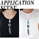 Gorgecraft 3Pcs 3 Style Interchangeable Alloy Snap Button Necklace Making FIND-GF0004-96-5