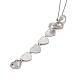 Alloy Multi Picture Photo Heart Locket Pendant Necklace for Women NJEW-M191-02P-3