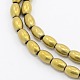 Grade A Electroplate Non-magnetic Synthetic Hematite Barrel Beads Strands G-N0014-22-1