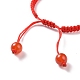 Verstellbare geflochtene Perlenarmbänder aus Nylon BJEW-JB09065-3
