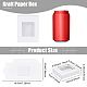 BENECREAT 30Packs 10x8x2cm Clear PVC Window Gift Boxes CON-WH0086-16A-2