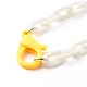 Collares personalizados de cadena de cable de plástico abs NJEW-JN03479-3