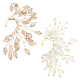 Anattasoul 2 шт. 2 стильные серьги-манжеты из ПВХ/пластика с жемчугом и бусинами цветок жизни EJEW-AN0001-60-1