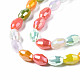 Electroplate Glass Beads Strands EGLA-N002-09D-3