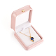 Cajas de regalo con colgante de collar de cuero de pu LBOX-L005-F02-1