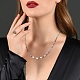 4 pièces 4 couleurs ensembles de colliers de perles de verre NJEW-SZ0001-39-9