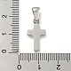 Подвески из нержавеющей стали 304 с кубическим цирконием STAS-C102-04B-P-3