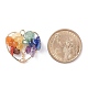 Pendentifs de puce de pierre gemme naturelle chakra PALLOY-JF01493-01-4