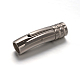 Column Smooth Surface 304 Stainless Steel Bayonet Necklace Clasps STAS-I037-20-1