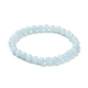 Gefärbt natürliche Jade Perlen Stretch-Armbänder BJEW-A117-B-13-1
