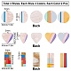 Sunclue 18шт 9 цветные подвески из акрила/ацетата целлюлозы(смола) KY-SC0001-58-2