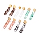 Boucles d'oreilles pendantes longues en acrylique avec chaîne gourmette pour femme EJEW-JE04771-1