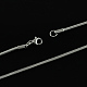 Colliers avec chaîne de serpent en 304 acier inoxydable X-STAS-S029-09-2