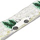 Christmas Theme Polyester Imitation Linen Ribbon OCOR-M008-01C-1