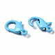 Spray Painted Eco-Friendly Alloy Lobster Claw Clasps PALLOY-T080-06E-NR-5