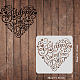 Plastic Reusable Drawing Painting Stencils Templates DIY-WH0172-333-2