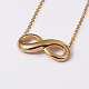 Infinity 304 Stainless Steel Pendant Necklaces and Ear Studs Jewelry Sets SJEW-M085-06G-2