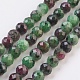 Natural Ruby in Zoisite Beads Strands G-F568-086-5mm-1