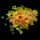 Leuchtende handgefertigte Fimo-Cabochons CLAY-E003-01A-1