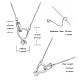 Ожерелья с подвесками shegrace 925 из стерлингового серебра JN857A-6