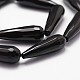 Natural Black Onyx Beads Strands G-P161-24-30x10mm-3