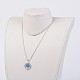 Mixed Gemstone Pendant Necklaces X-NJEW-JN01696-5
