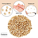 DICOSMETIC 200Pcs 5mm Loose Ball Bead Smooth Round Bead Rondelle Loose Spacer Bead Gold Plated European Bead Larger Hole Polished Bead Stainless Steel Bead for DIY Jewelry Making Crafting STAS-DC0010-57-4