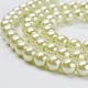 Eco-Friendly Dyed Glass Pearl Beads Strands HY-A008-6mm-RB044-3