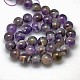 Natural Amethyst Round Bead Strands G-L170-10mm-03-2