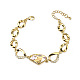 SHEGRACE Stylish 18K Gold Plated Brass Link Bracelet JB81A-1