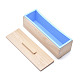 Set di stampi per sapone rettangolari in legno di pino DIY-F057-03A-2