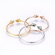 304 Stainless Steel Cuff Bangles Sets BJEW-P226-05-2