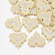 ABS Plastic Imitation Pearl Pendants PALLOY-T071-076-1