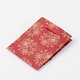 Sacs en papier en carton rectangulaire imprimés de fleurs CARB-F004-01B-2