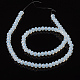 1 Strang facettierte Rondelle Opalite Perlenstränge X-EGLA-F045C-01-3
