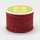 マクラメラテールビーズ糸コード  ナイロンマウステールコード  レッド  2.5~3mm  約27.34ヤード（25m）/ロール NWIR-R043-700-3
