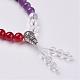 Natural Gemstone Beads Stretch Bracelets BJEW-JB02894-2