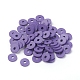 Perles d'argile polymère faites à la main rondes plates CLAY-R067-8.0mm-03-4