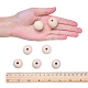 Perles en bois naturel non fini WOOD-Q008-25mm-LF-4